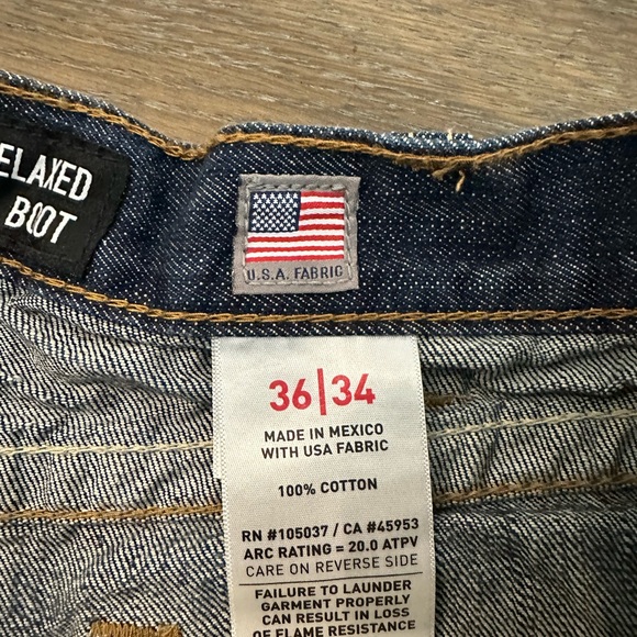 Ariat FR M4 Relaxed Bootcut Jeans Size 36x34 Great Condition - Picture 4 of 5